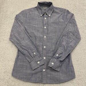 Ash & Erie Shirt Mens XS Blue Gray Slim Fit Button Down Long Sleeve